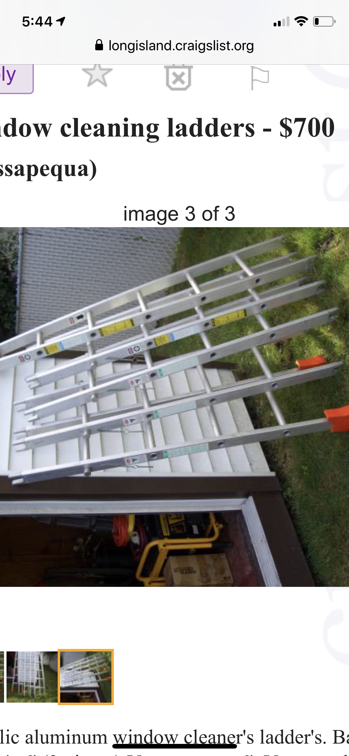 Set of Stack Ladders in Palm Springs - The Garage - Window Cleaning  Resource | Community