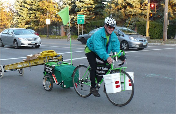 Bicycle ladder outlet