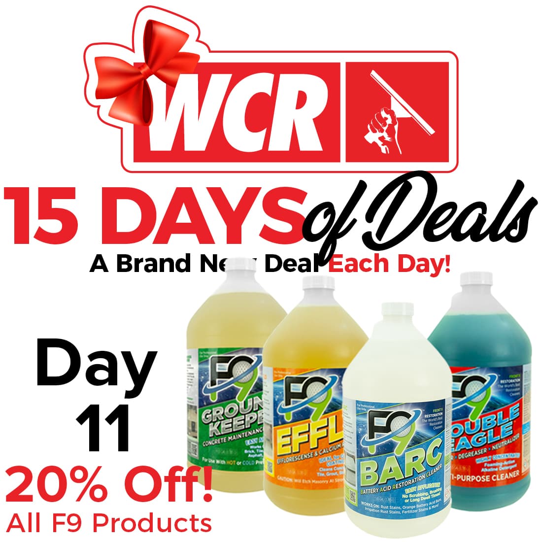 15 Days of Daily Deals Is Back! - Shop WCR - Window Cleaning