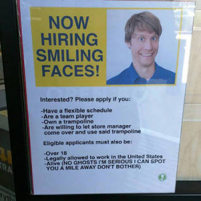 now Hiring no ghosts